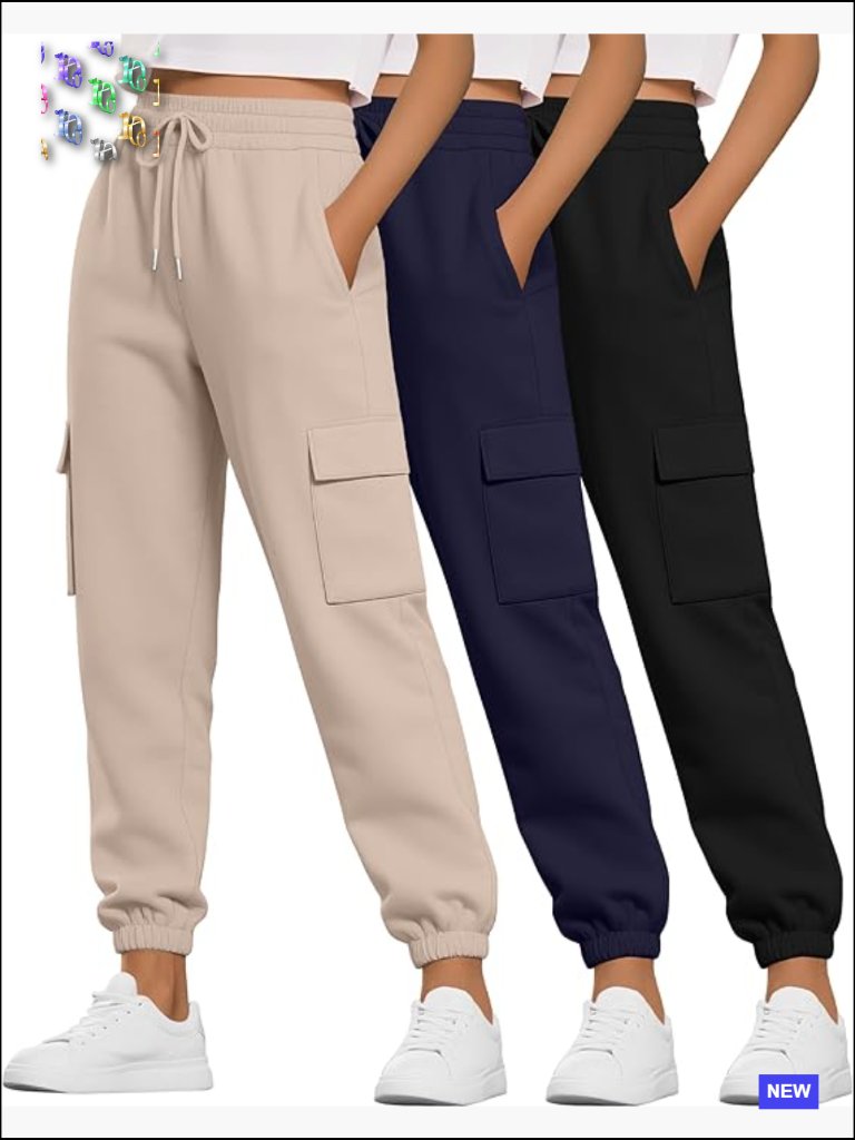 Cargo Sweatpants Joggers For Women High Waist Y2k Casual Gym Pants With Pockets